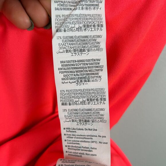 Under Armour Essential Banded Tank Top Open Back Coral Pink Active Wear Shirt XS - Picture 12 of 12